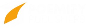 Poemify Publishers logomark white, 2023