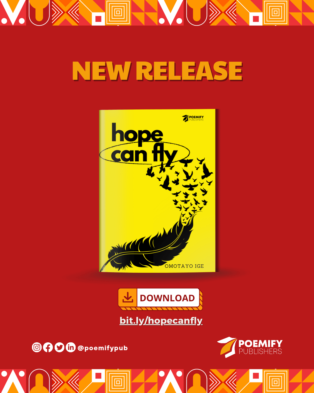 BOOK ALERT: HOPE CAN FLY, BY OMOTAYO IGE